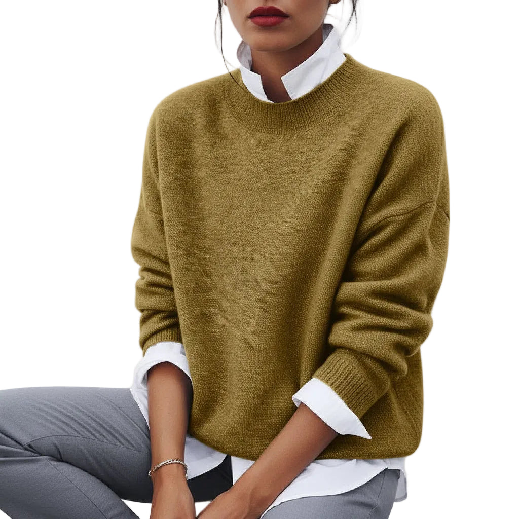 ELODIE Knit O Neck Sweater
