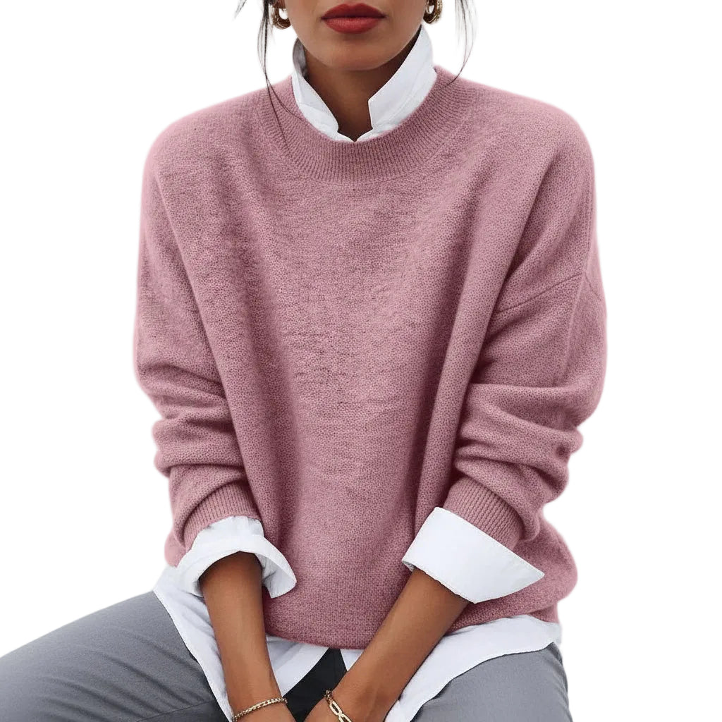 ELODIE Knit O Neck Sweater