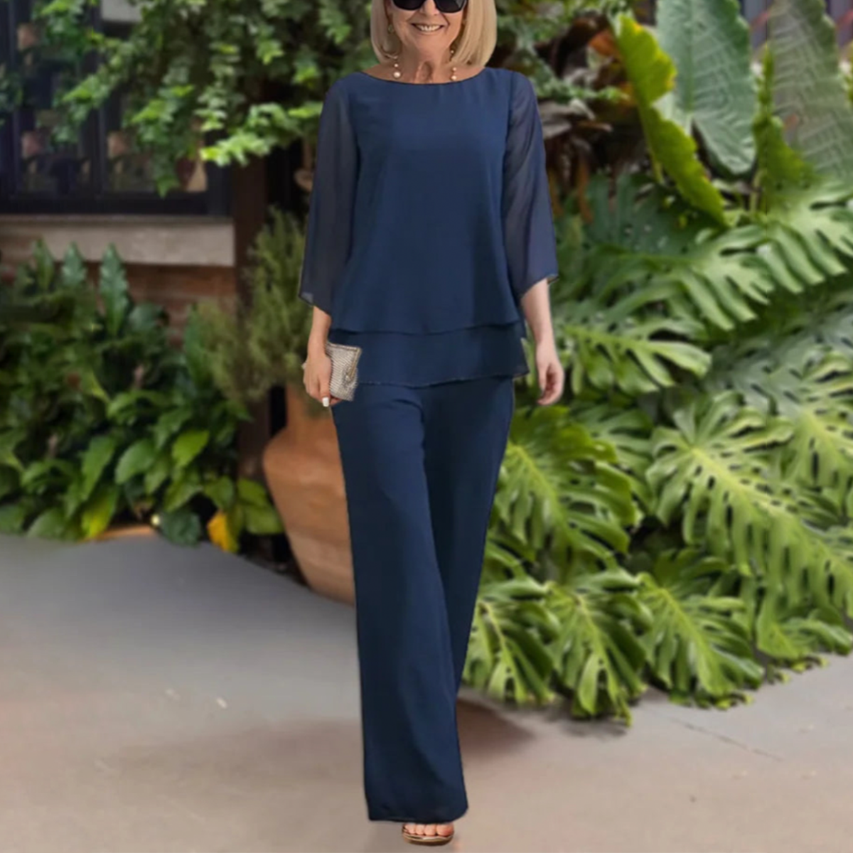 CHLOE Ruched Two Piece Set