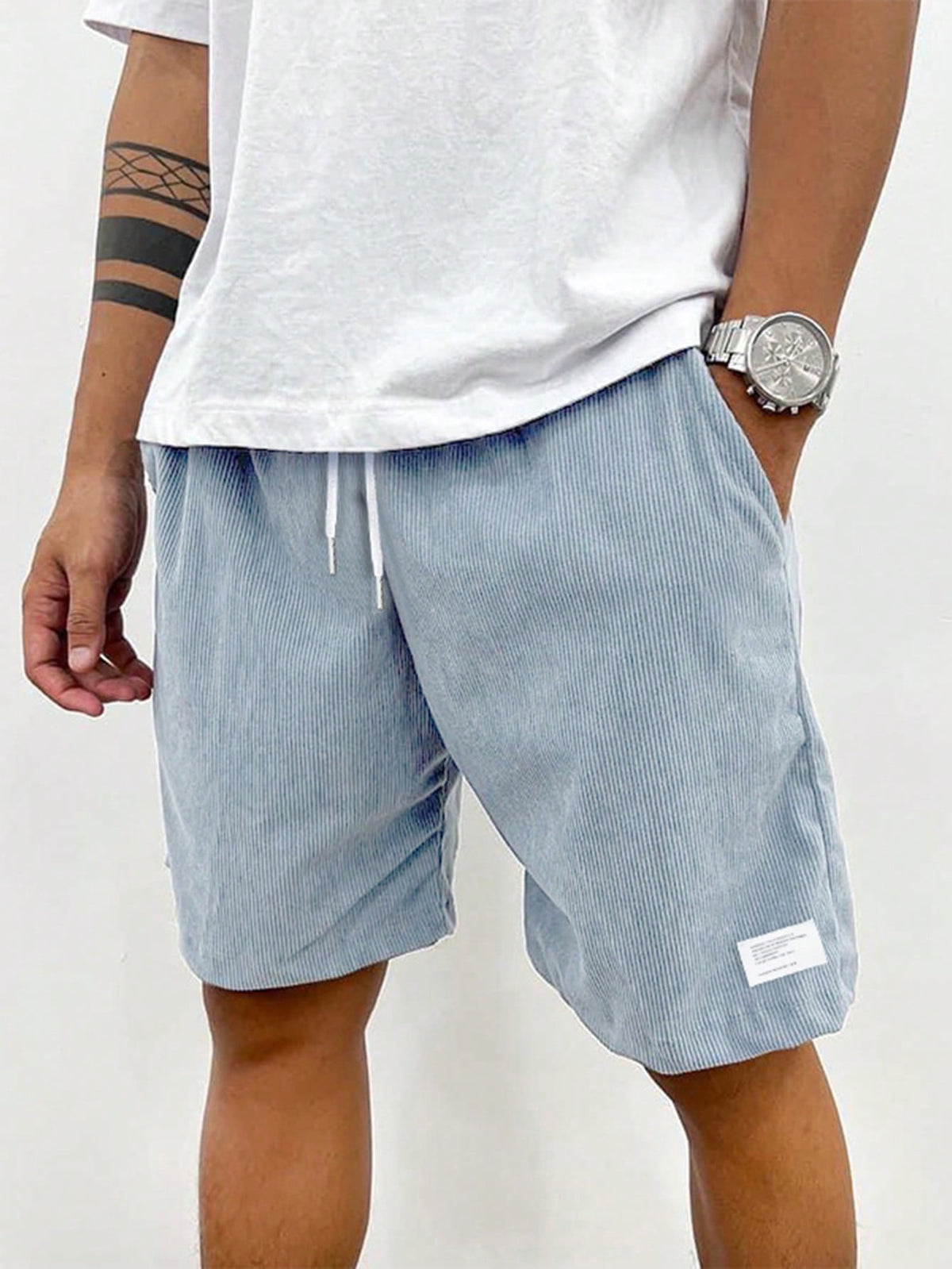 NOA Knee-Length Polyester Shorts