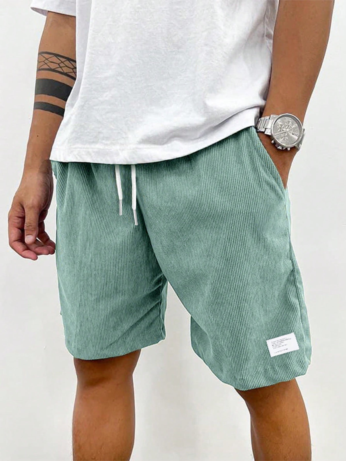 NOA Knee-Length Polyester Shorts