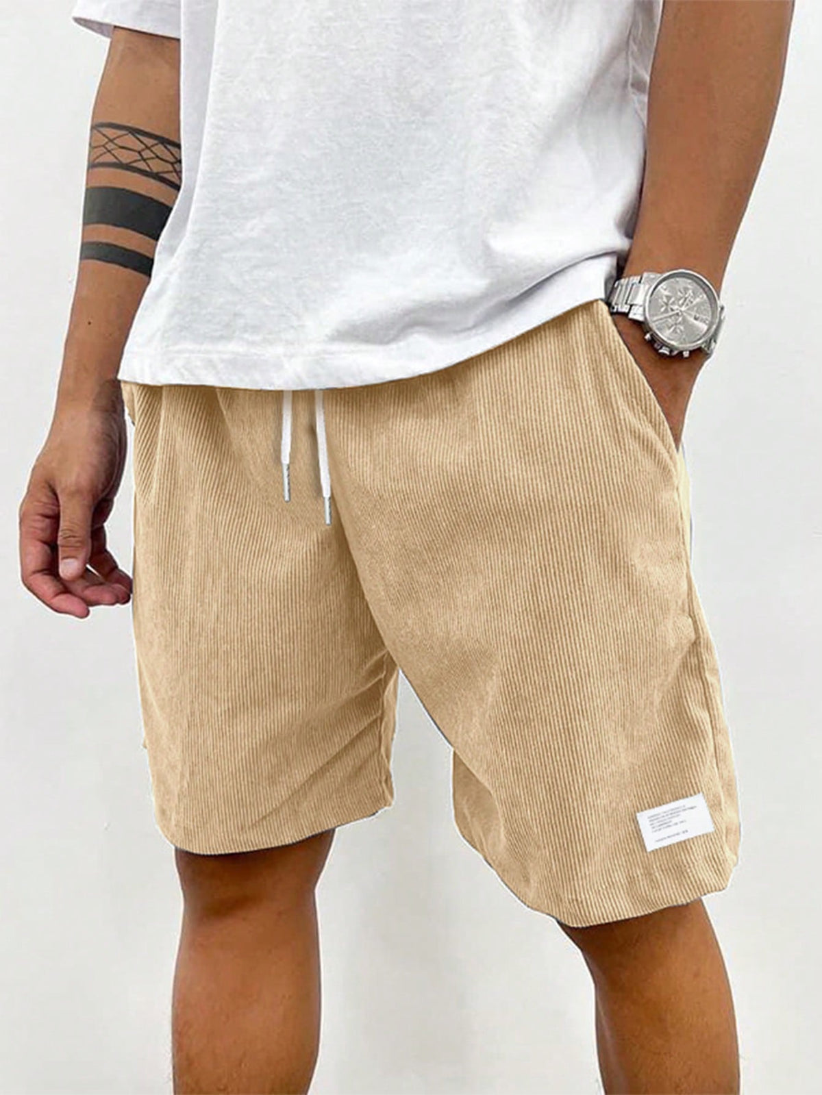 NOA Knee-Length Polyester Shorts