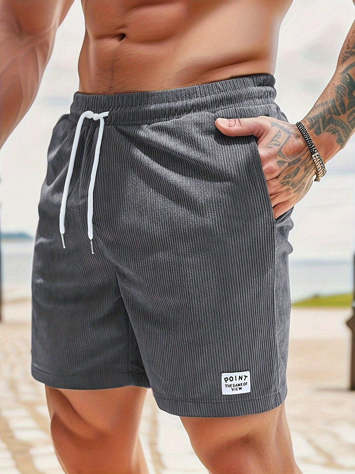 NOA Knee-Length Polyester Shorts