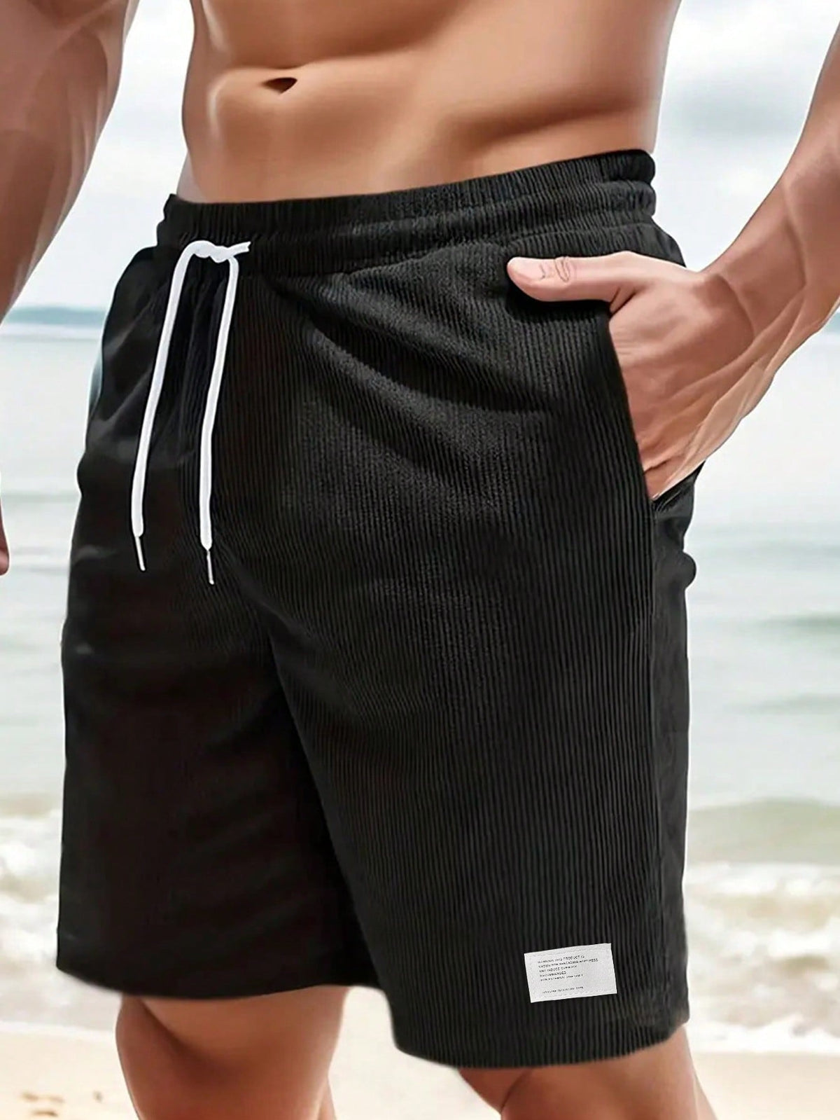 NOA Knee-Length Polyester Shorts