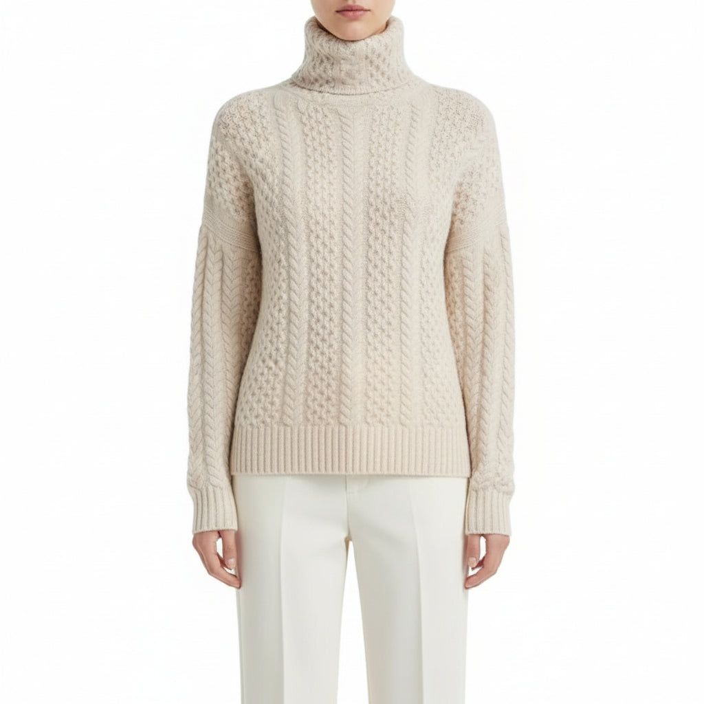 ALYA Dot Raglan Knit Sweater