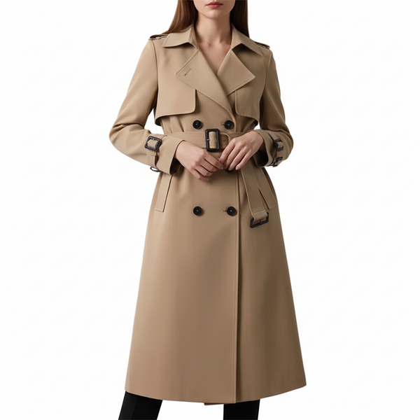 CLARISSA Long Slim Trench Coat