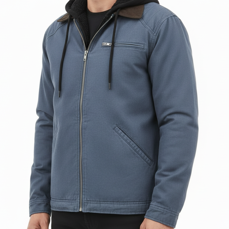 ARCHIE Cotton Blend Bomber Jacket
