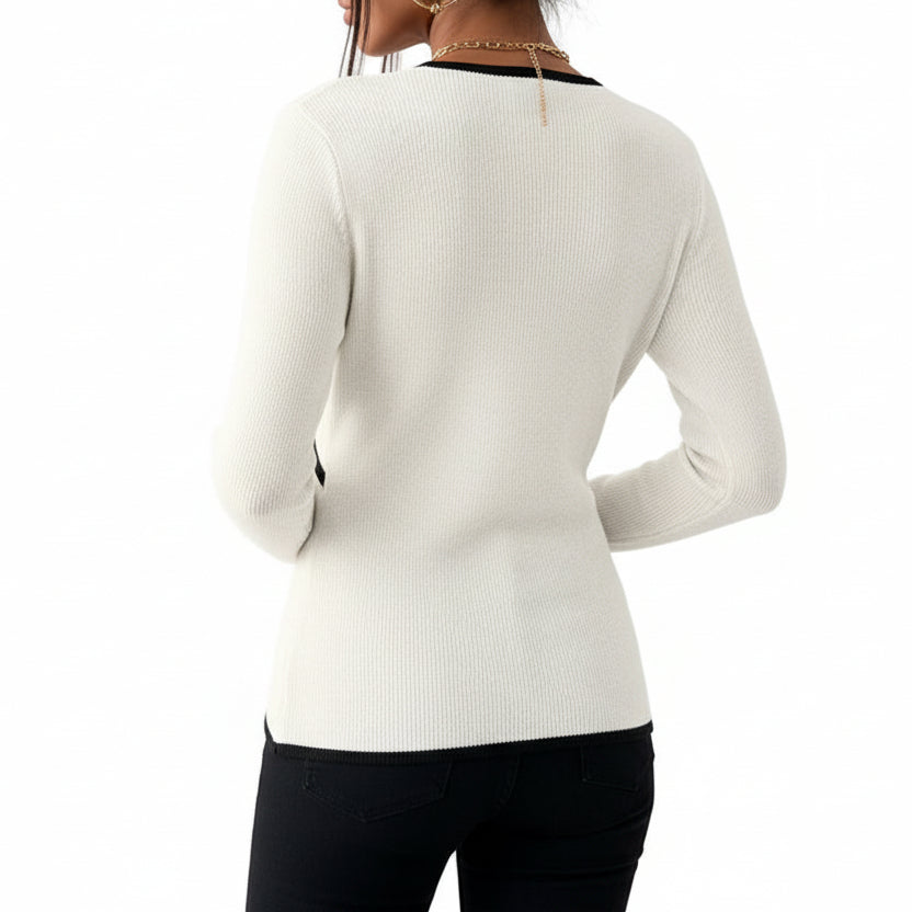 EMILIE V Neck Casual Top
