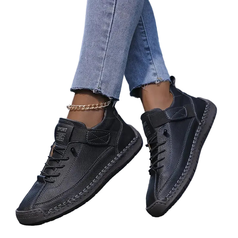 ALICIA Leather Lace Up Loafers