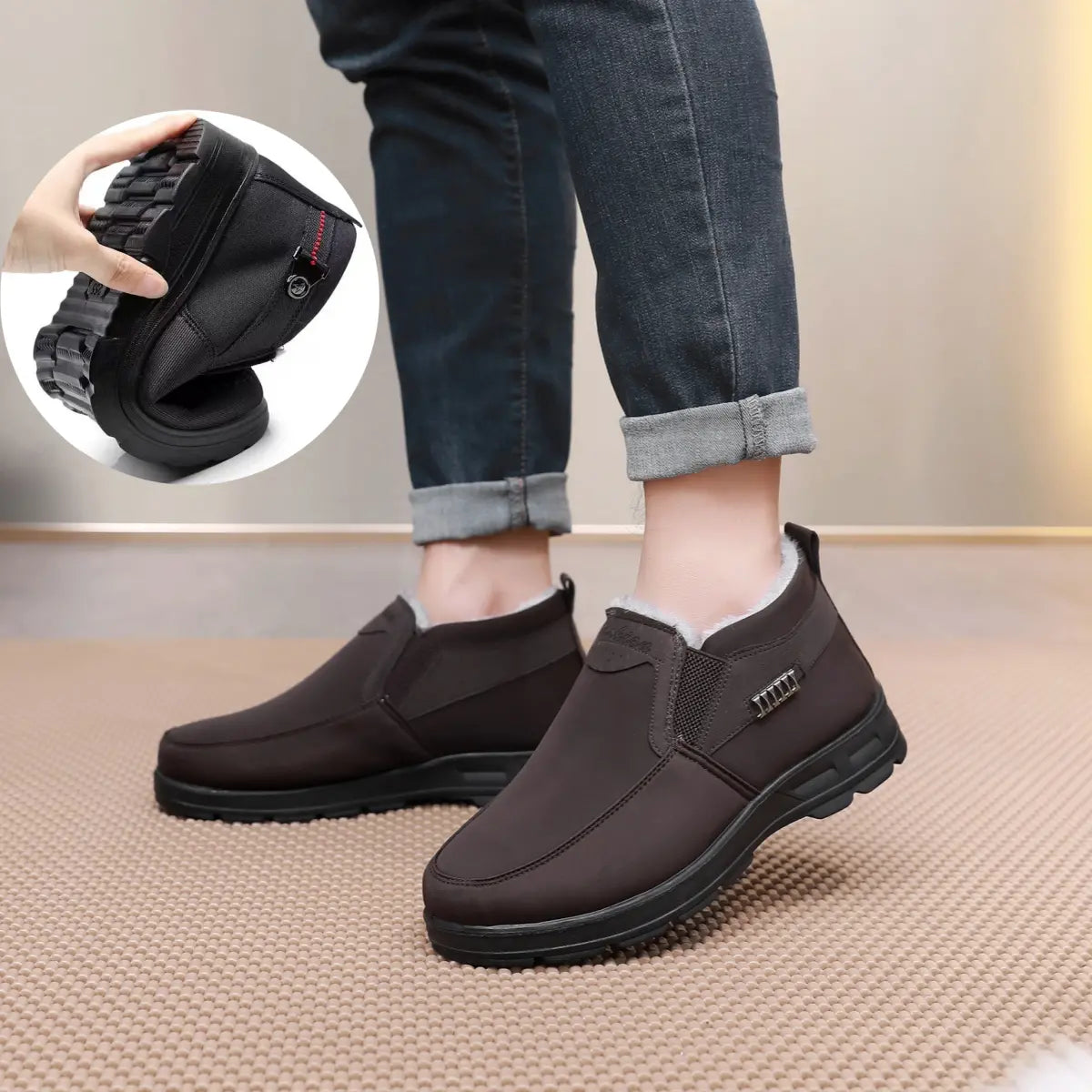 HARRISON Plush Lined Ankle Boots