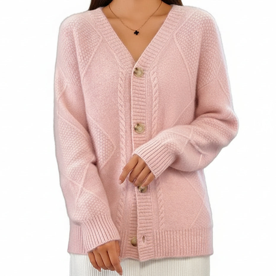 GABRIELLA Button Knit Cardigan
