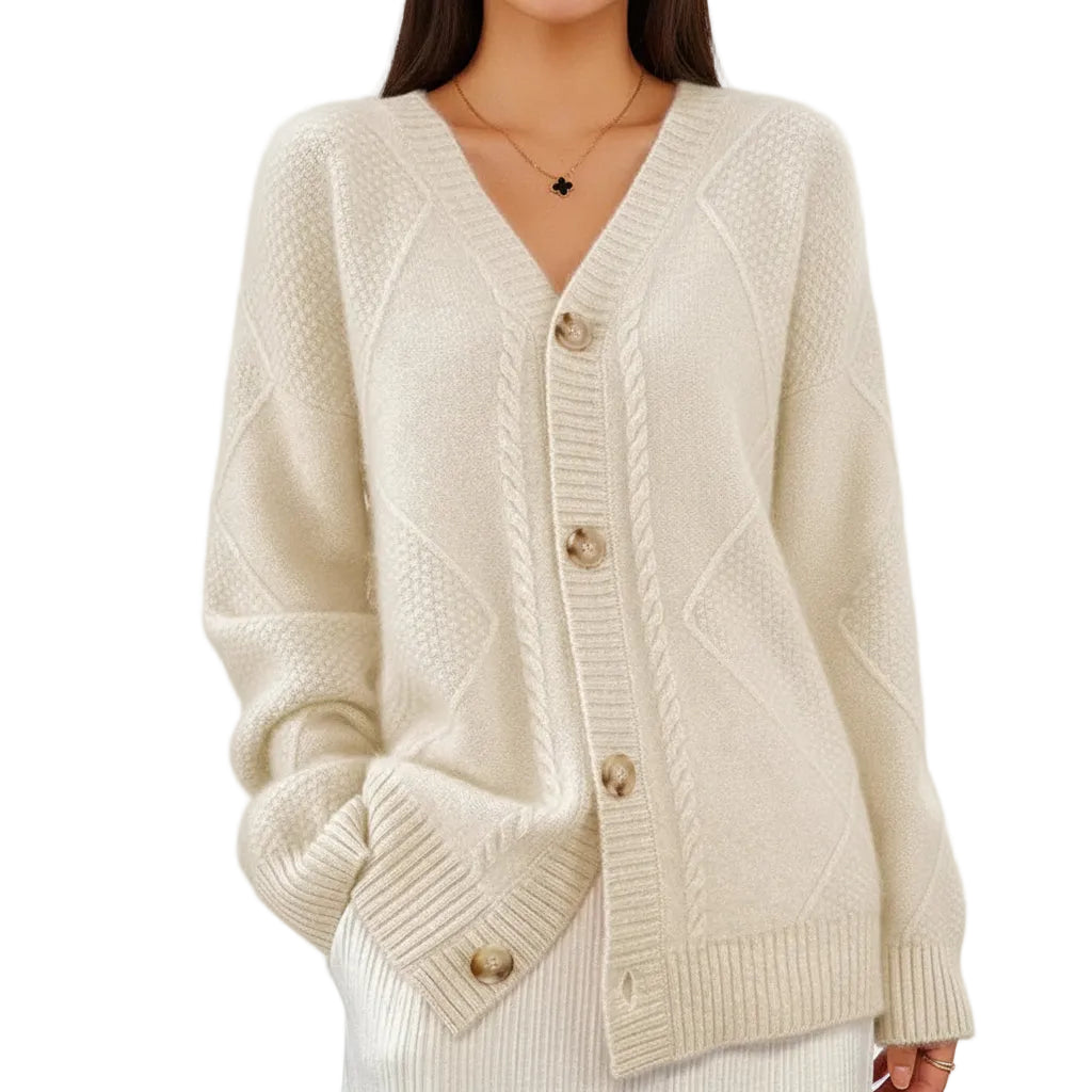 GABRIELLA Button Knit Cardigan