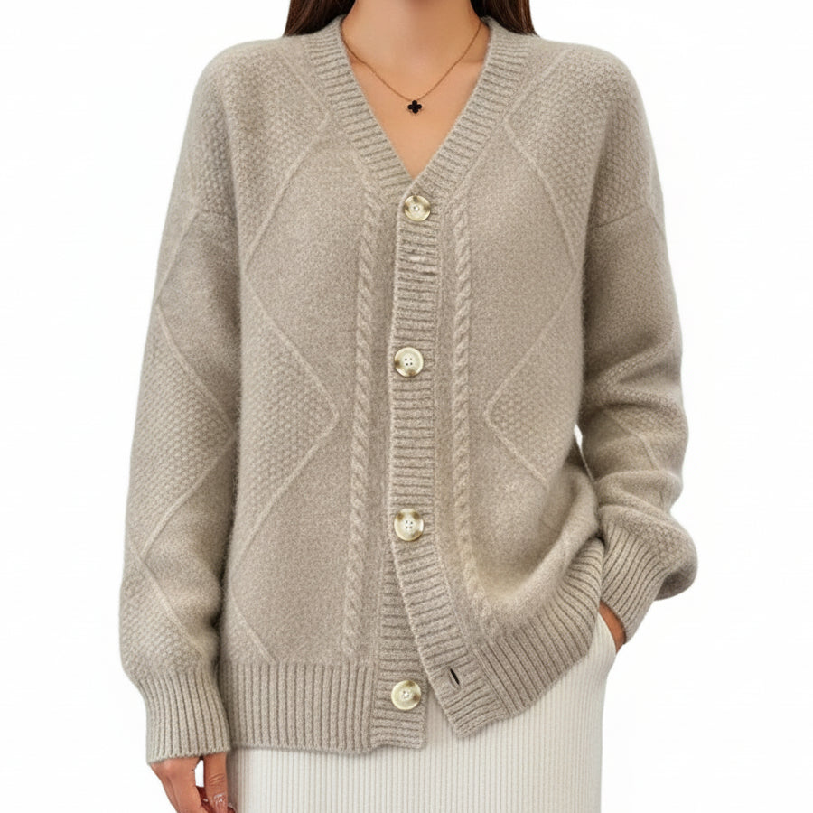 GABRIELLA Button Knit Cardigan