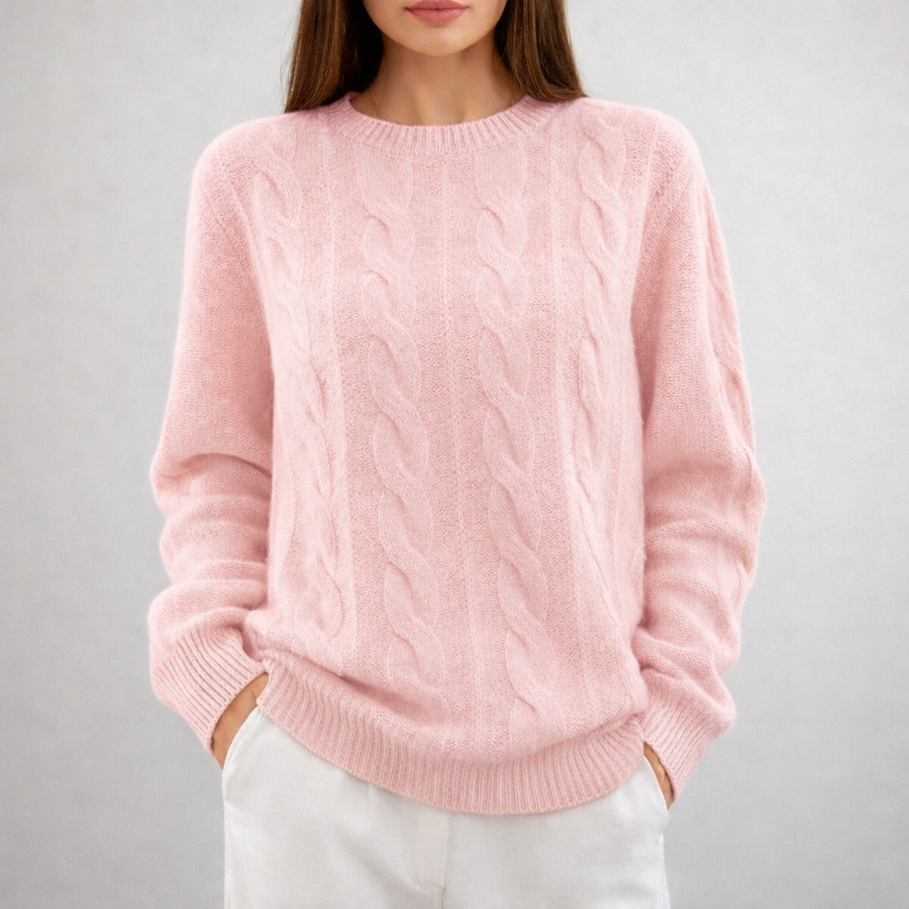 LENA Slim Fit Crew Neck Sweater