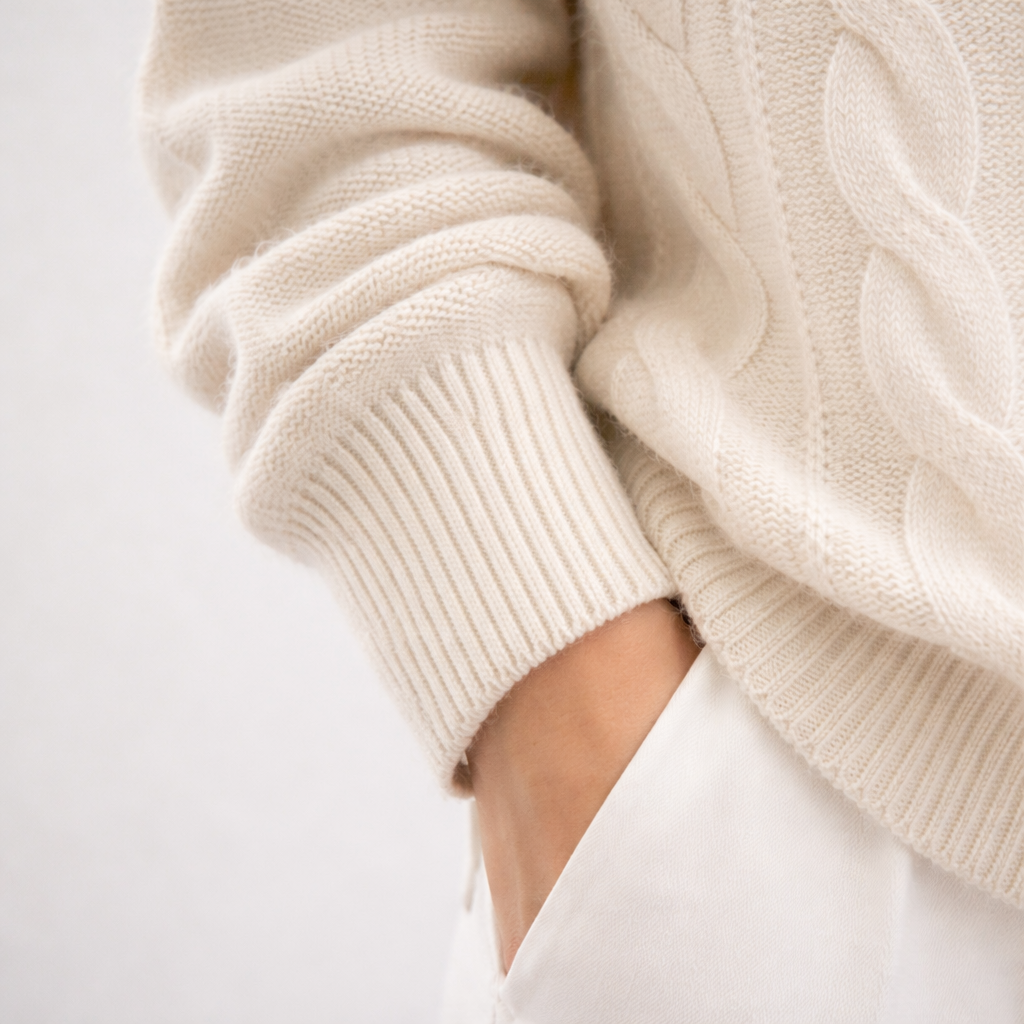 LENA Slim Fit Crew Neck Sweater