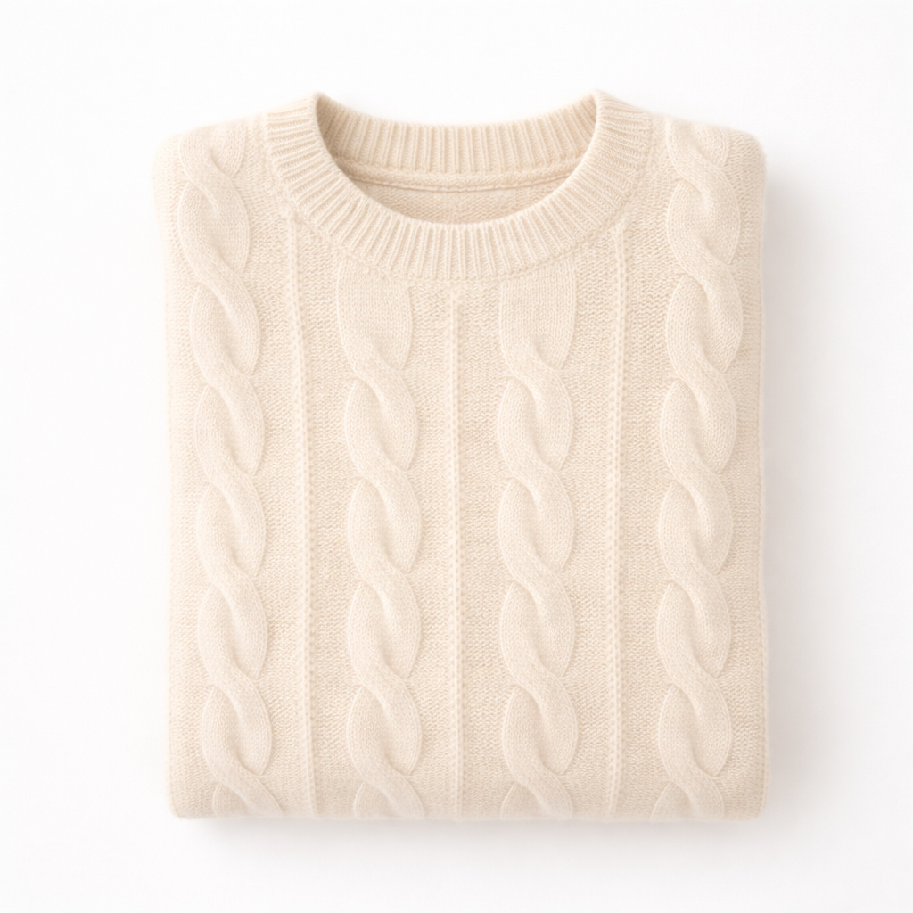 LENA Slim Fit Crew Neck Sweater