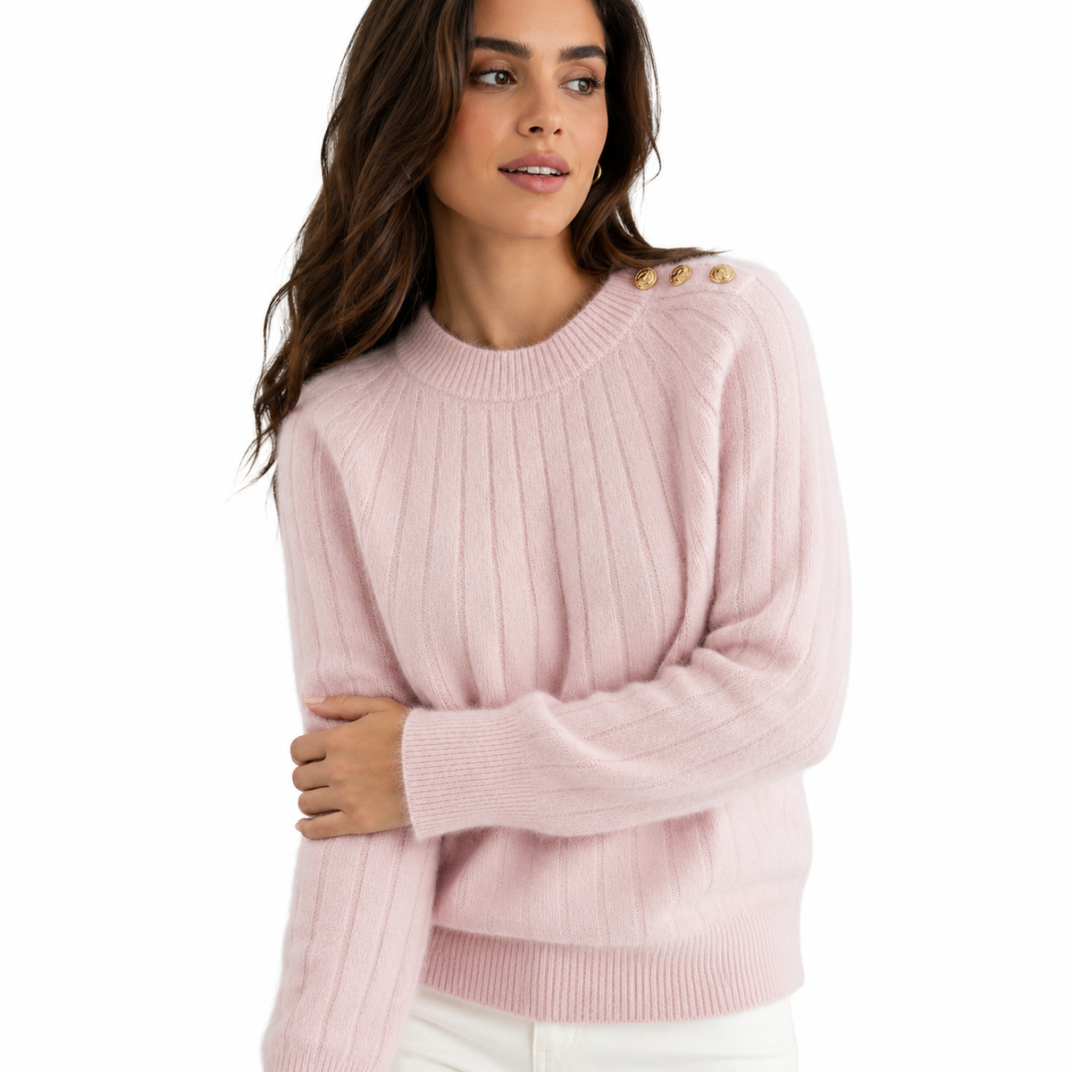 ALYSSA Cashmere Blend Knit Sweater