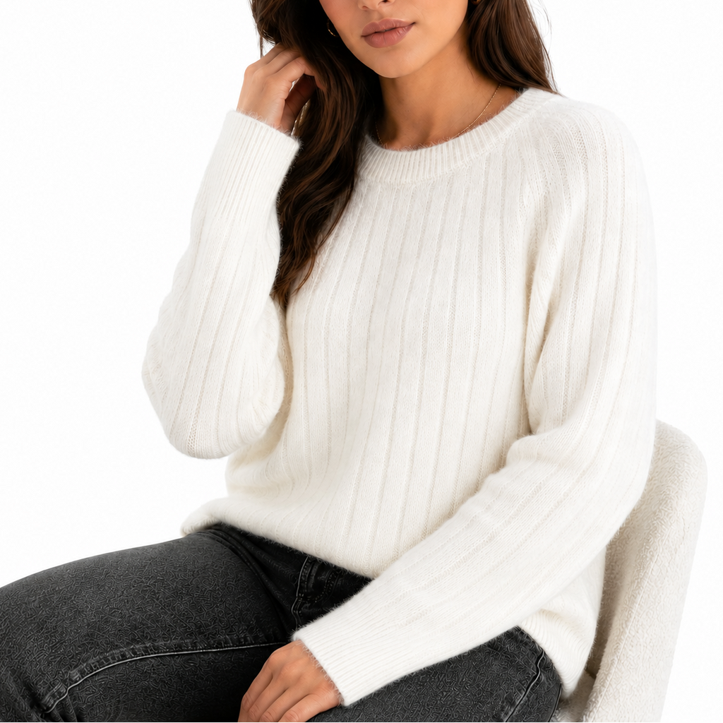 ALYSSA Cashmere Blend Knit Sweater