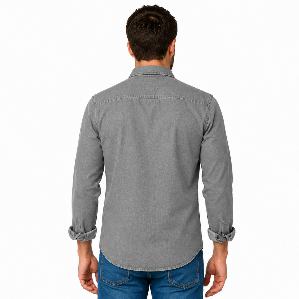 MARC Casual Cotton Spread Collar Shirt