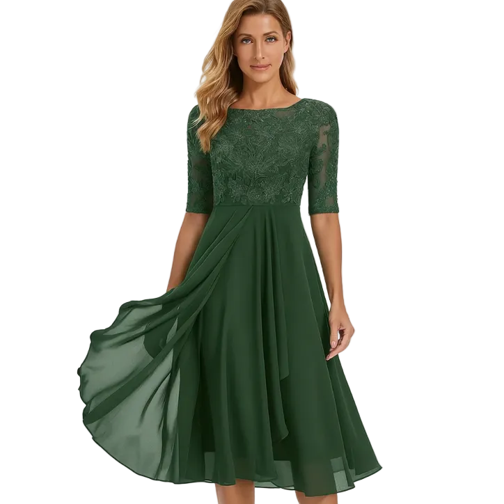 LILIA Printed Midi Dress