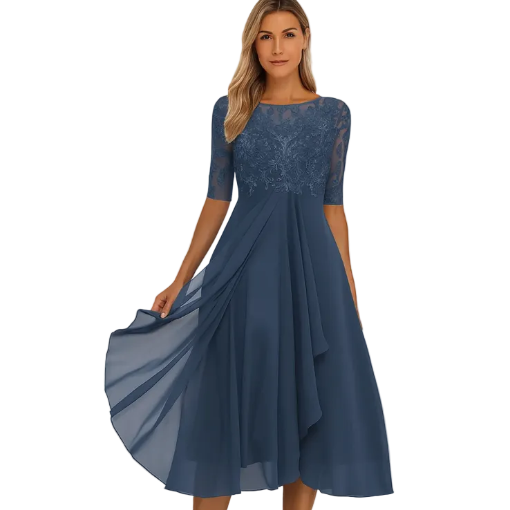 LILIA Printed Midi Dress