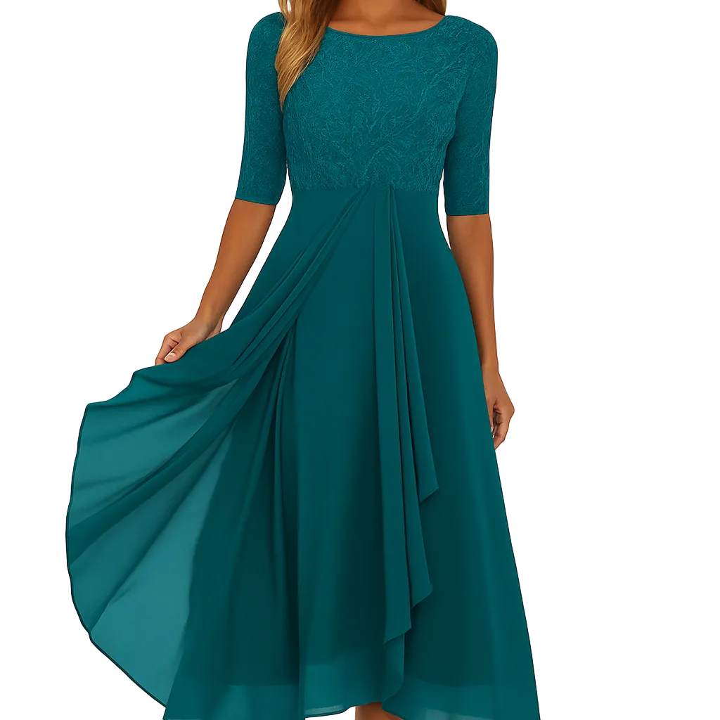 LILIA Printed Midi Dress
