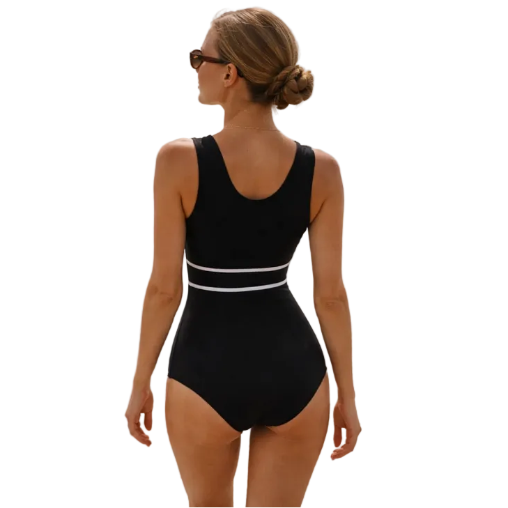 MAYA Solid One Piece Swimsuit