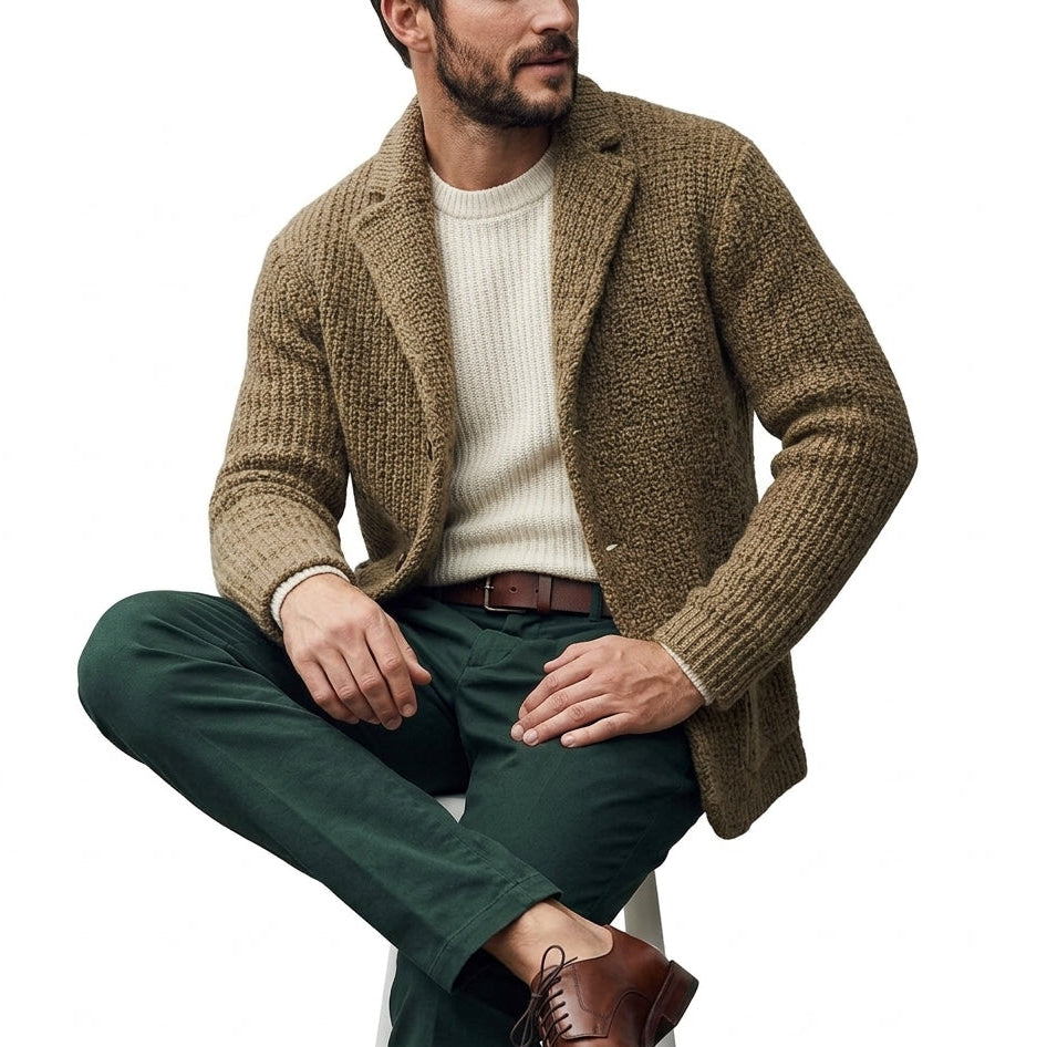 OWEN V Neck Knit Cardigan