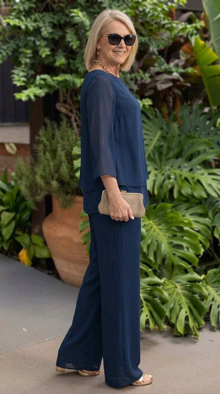 CHLOE Ruched Two Piece Set