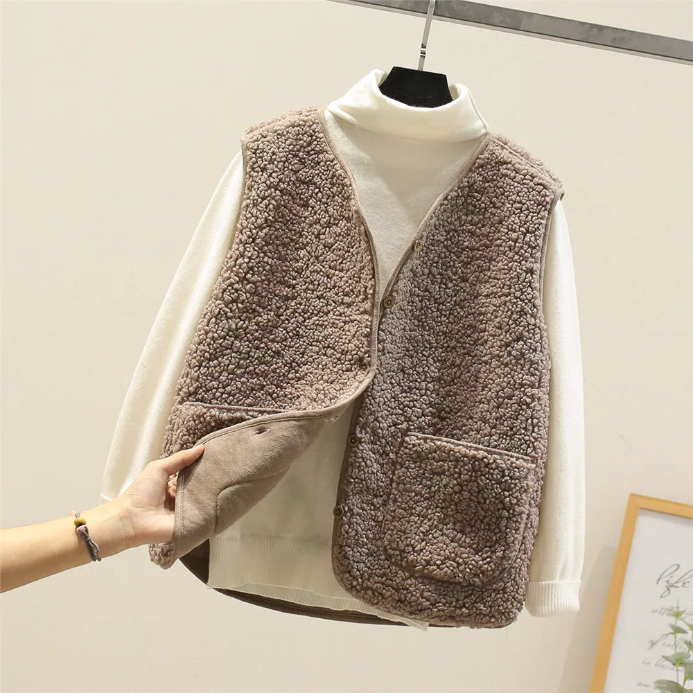 ISLA Sleeveless Wool Vest Coat