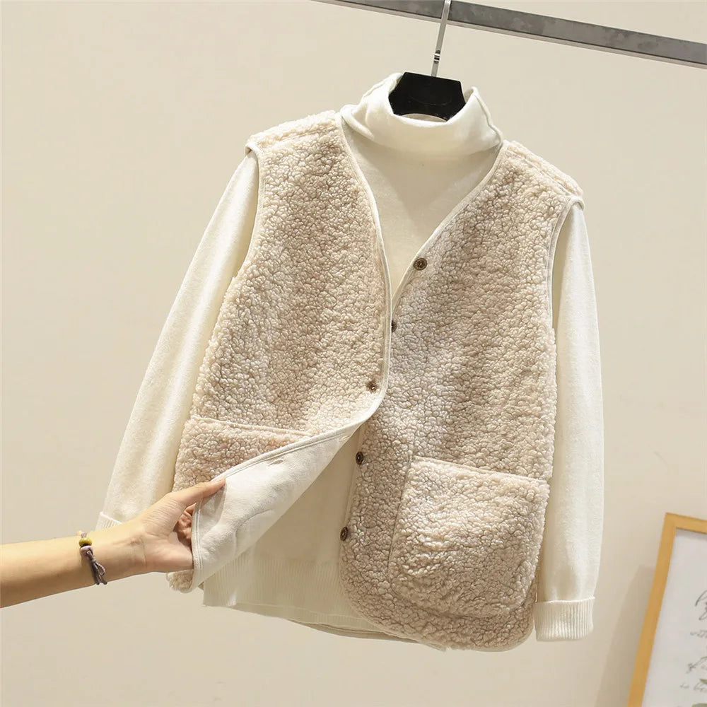 ISLA Sleeveless Wool Vest Coat