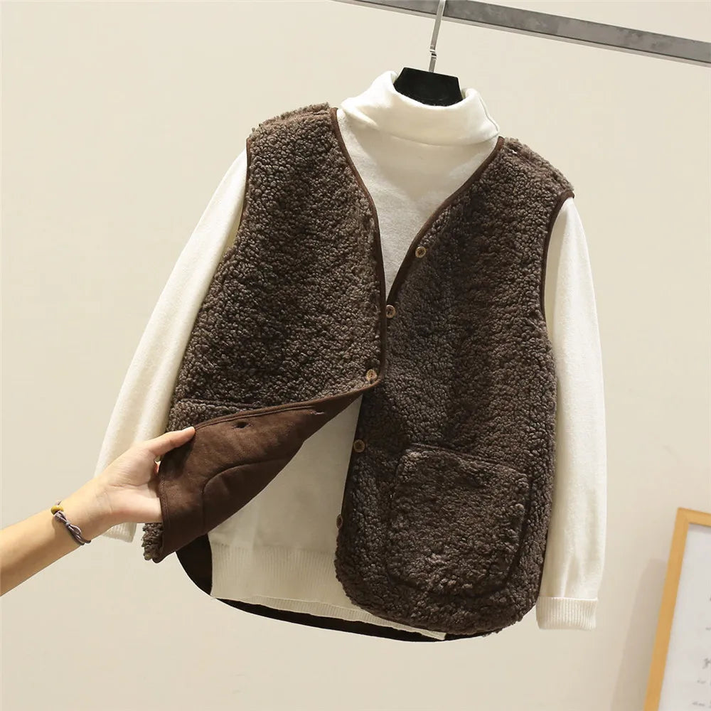 ISLA Sleeveless Wool Vest Coat
