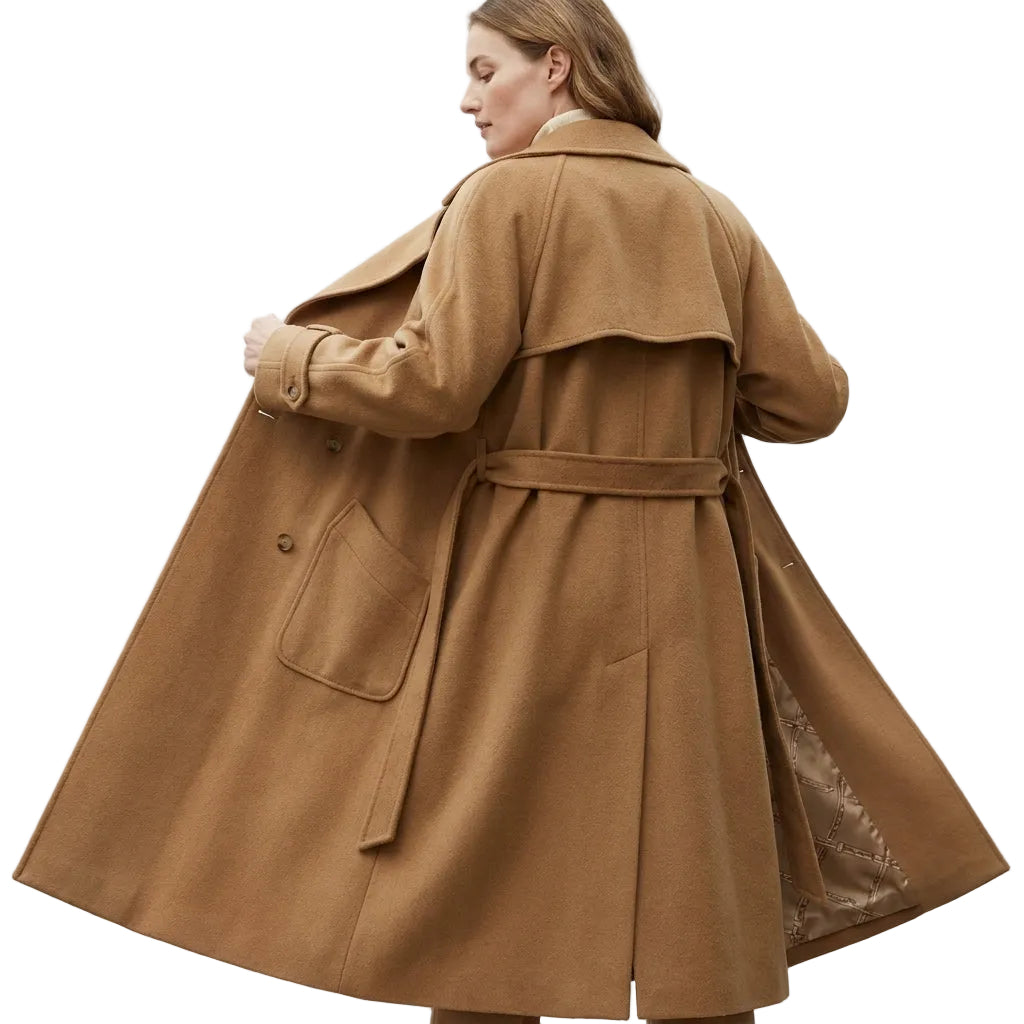 VERA Lace Up V Neck Coat