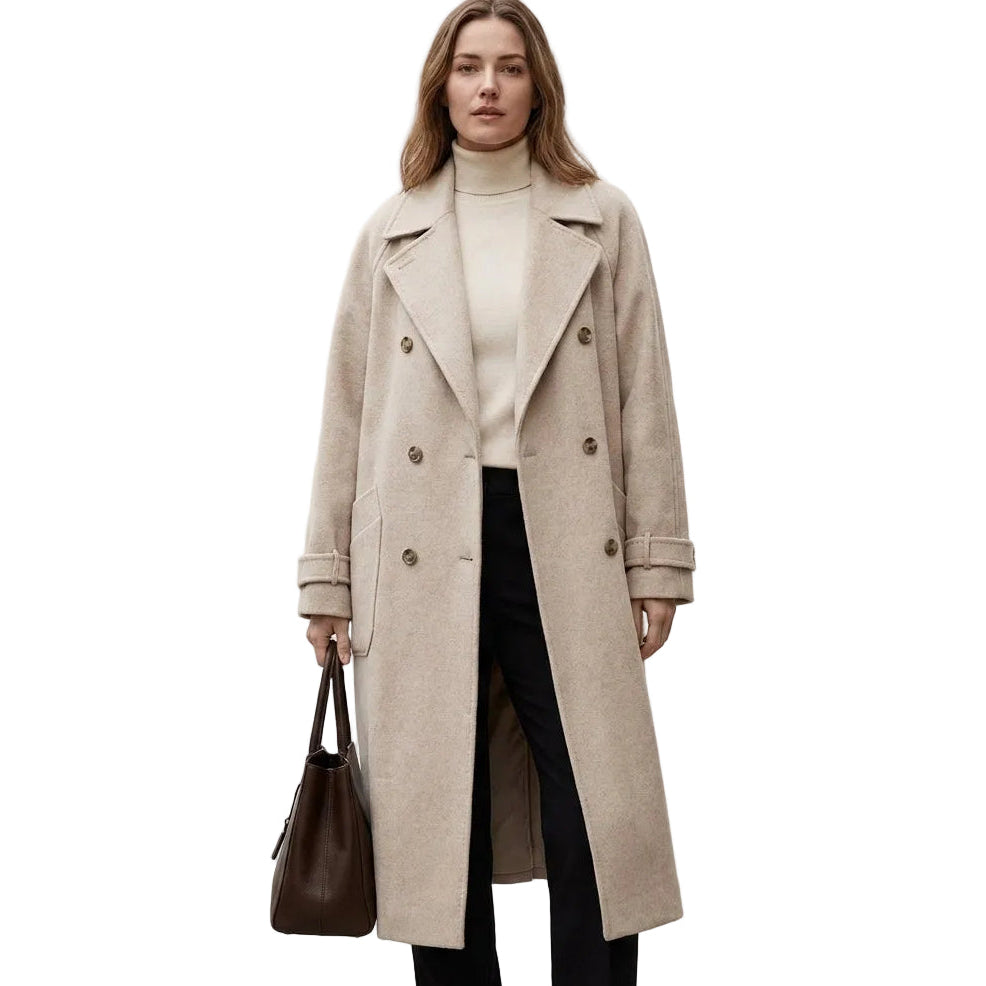 VERA Lace Up V Neck Coat