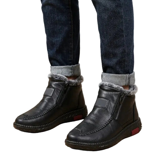 CHELSY Mid Calf Zip Boots