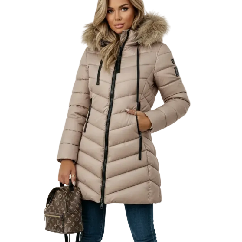 SOPHIE Hooded Padded Zipper Coat