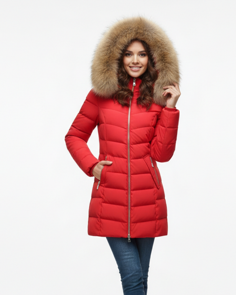SOPHIE Hooded Padded Zipper Coat