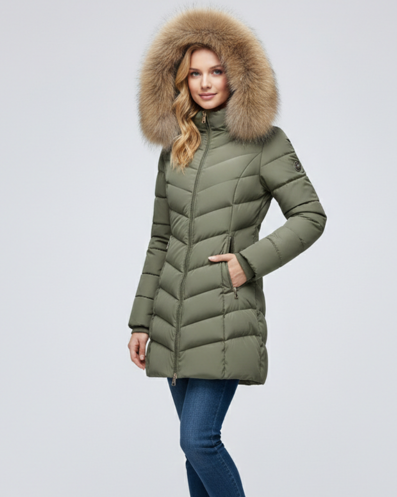 SOPHIE Hooded Padded Zipper Coat