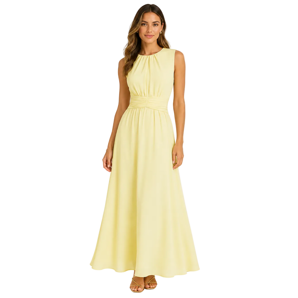 MILA Chiffon Sleeveless Maxi Dress