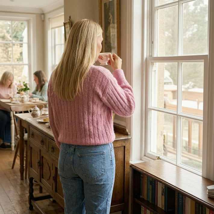ALYSSA Cashmere Knit Sweater