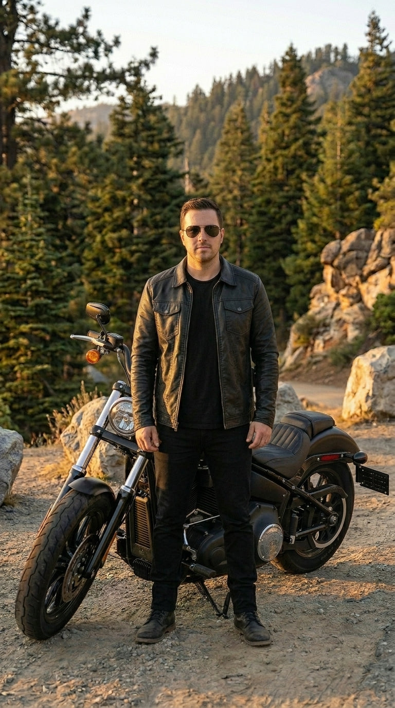 ROWAN Leather Moto Jacket