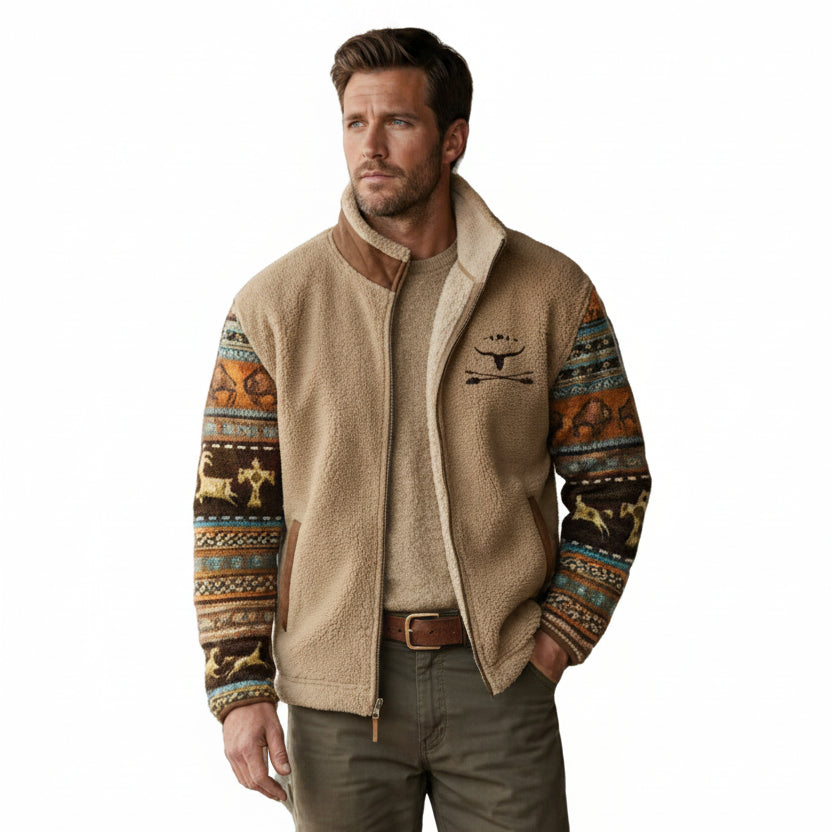 RYAN Printed Fleece Jacket