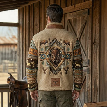 RYAN Printed Fleece Jacket
