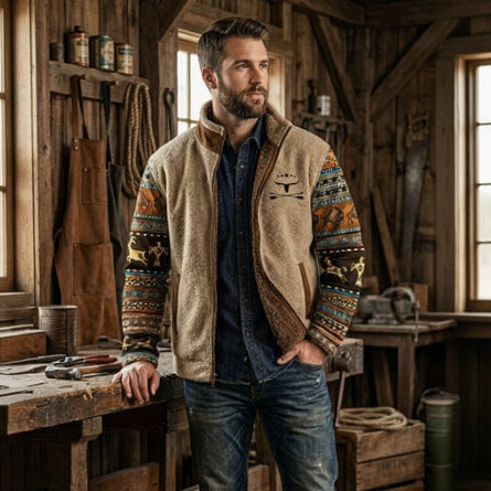 RYAN Printed Fleece Jacket