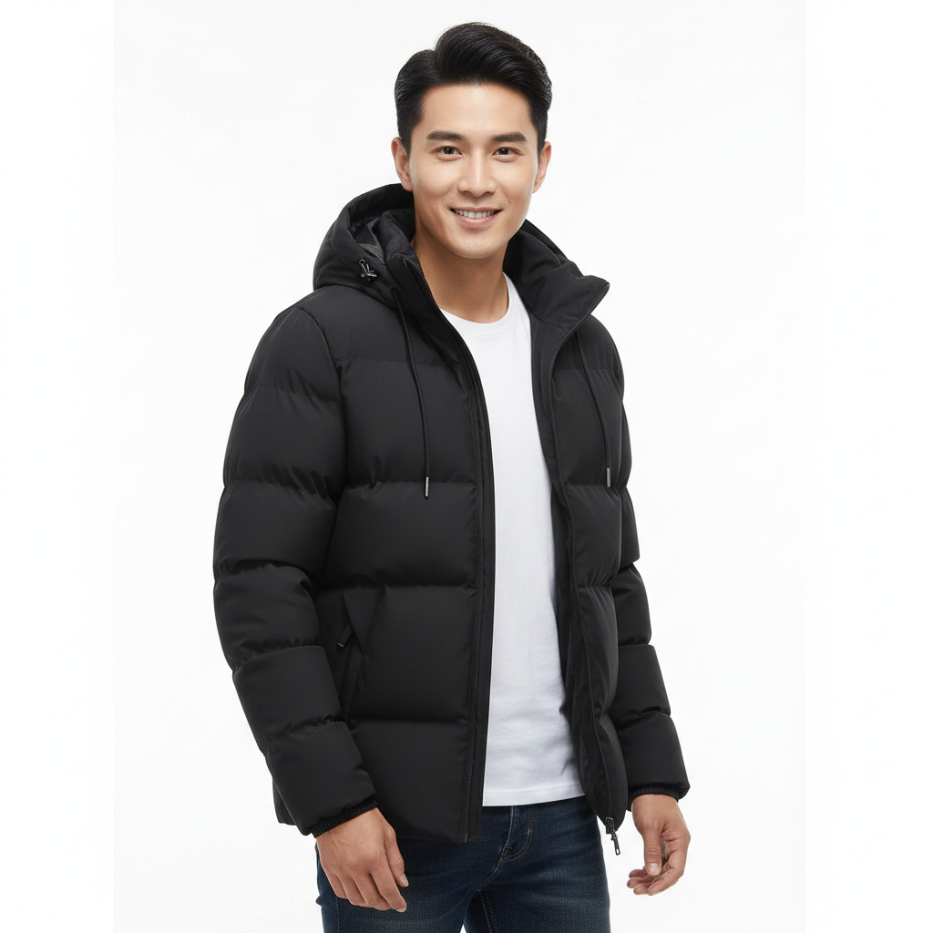 BRENNAN Hooded Down Puffer Jacket