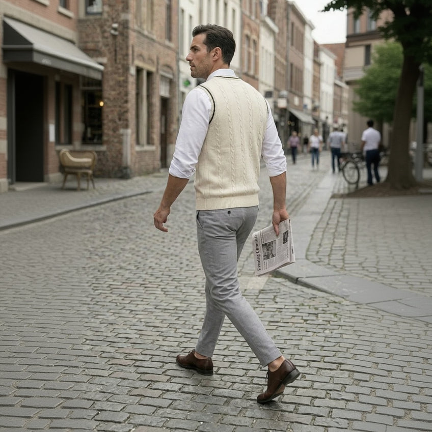ARLEN V Neck Knit Sweater Vest
