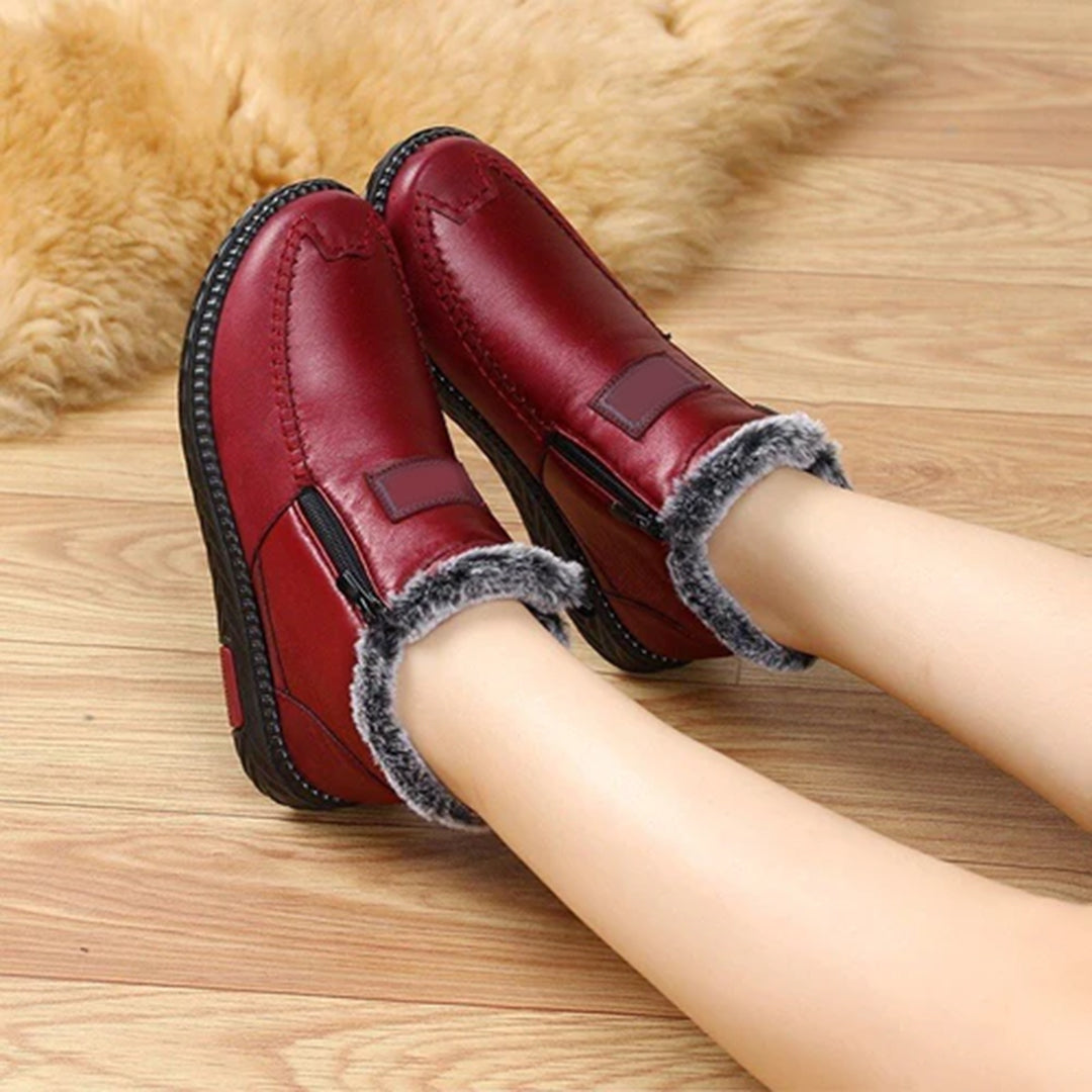 CHELSY Mid Calf Zip Boots