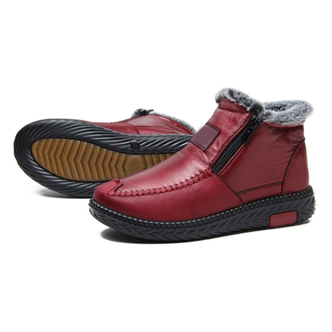 CHELSY Mid Calf Zip Boots