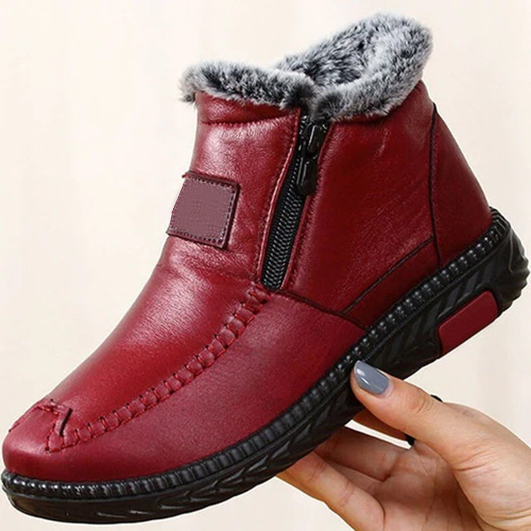 CHELSY Mid Calf Zip Boots