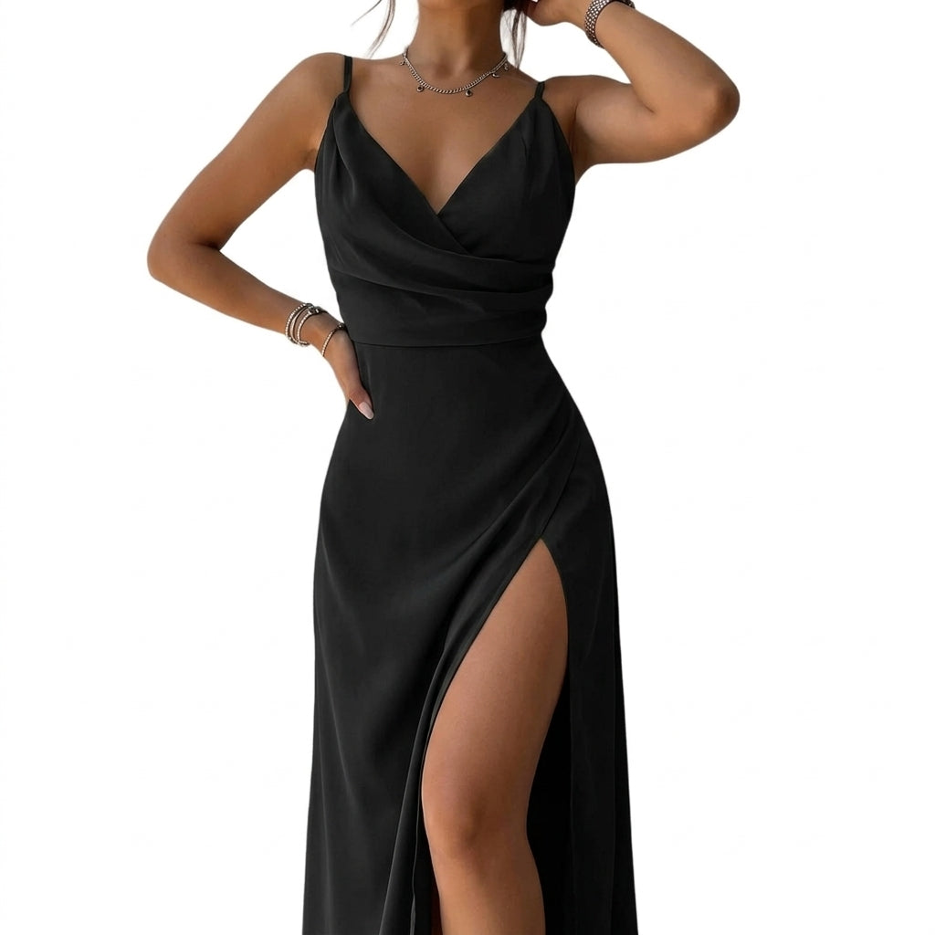 SAYA Slit Strap Maxi Dress